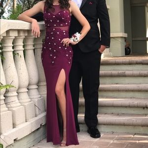 Plum Prom Dress